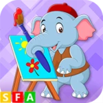 animals and fun colors android application logo